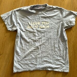 Lonely Ghost Tee medium light blue